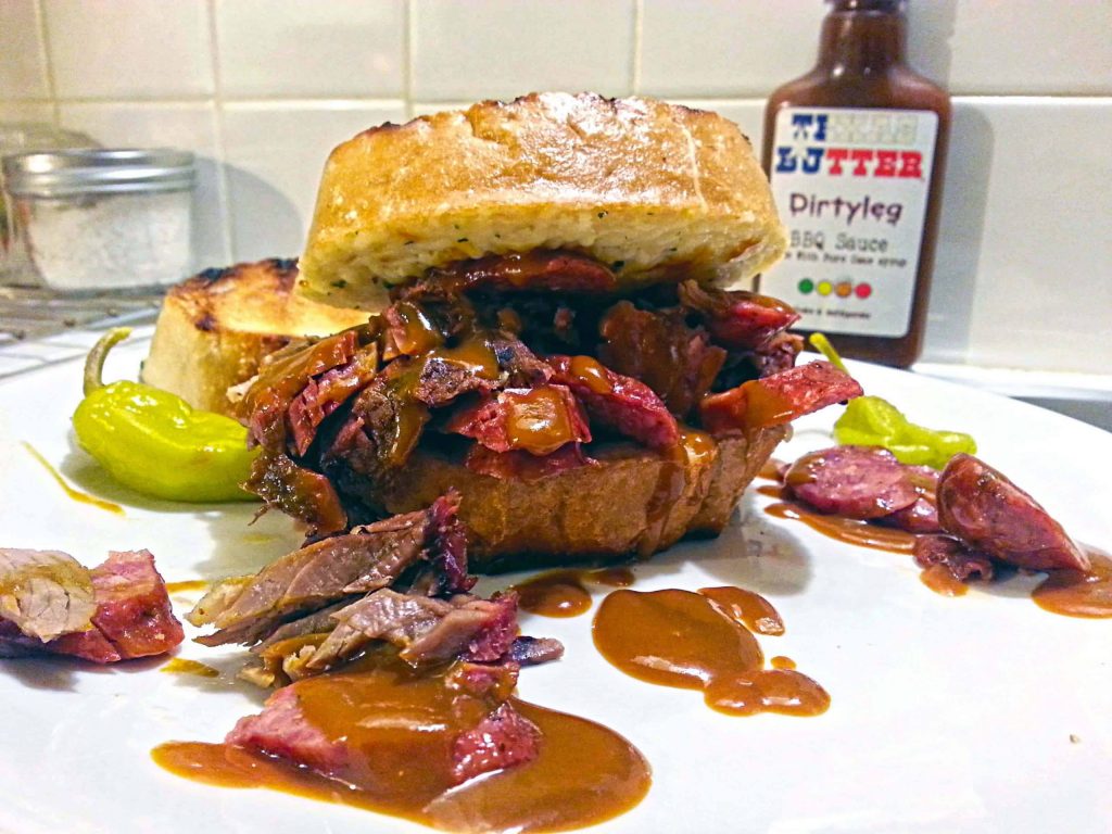 Texas Butter Recipe Dirtyleg Brisket Sausage Sandwich