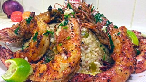 Cajun Grilled Shrimp and Twisted Dirty Rice