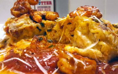 Cheesy Shrimp Lasagna Rolls
